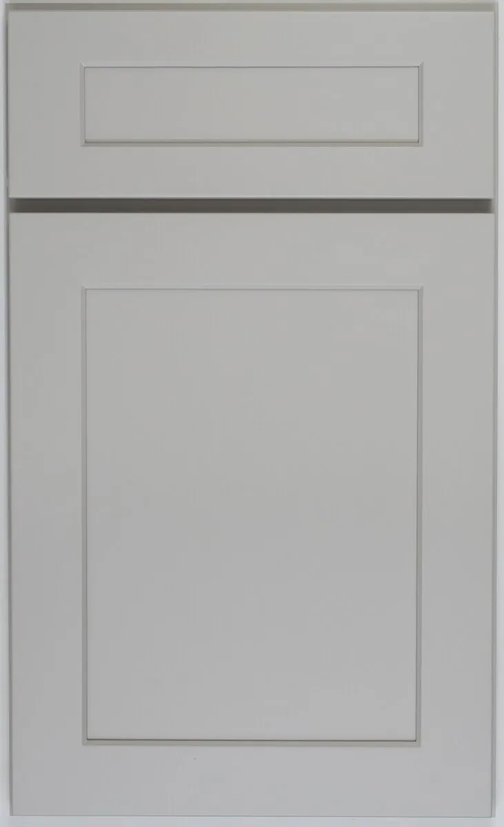 Team Cabinets Liberty Shaker Ashen kitchen cabinets for contractors, insurance restoration, and remodeling projects with design services and online ordering portal