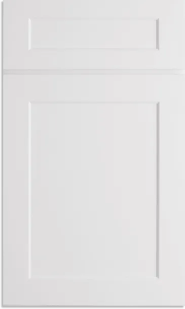 Liberty Shaker White kitchen cabinet for insurance restoration, contractor remodels, and residential construction projects